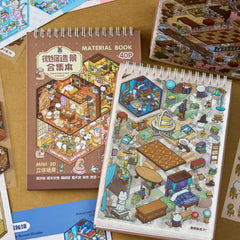3D Landscape Sticker Book