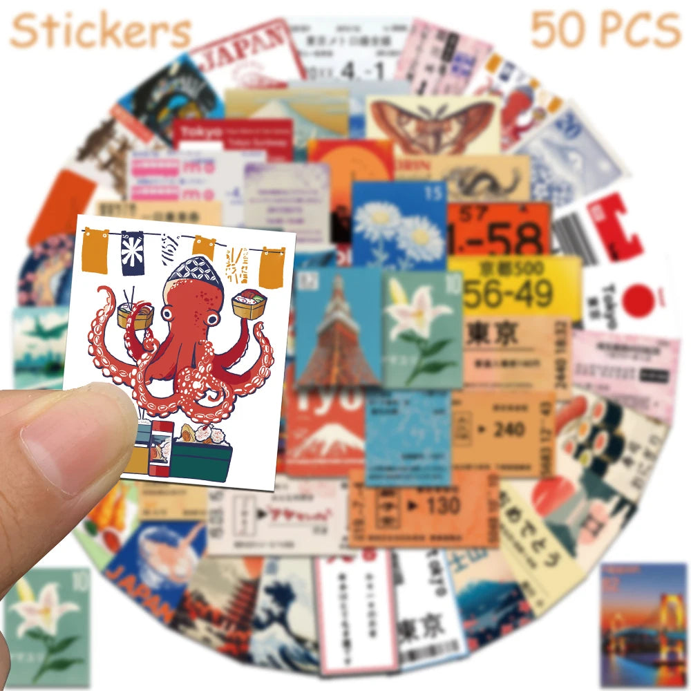 Japan Travel Deco Stickers