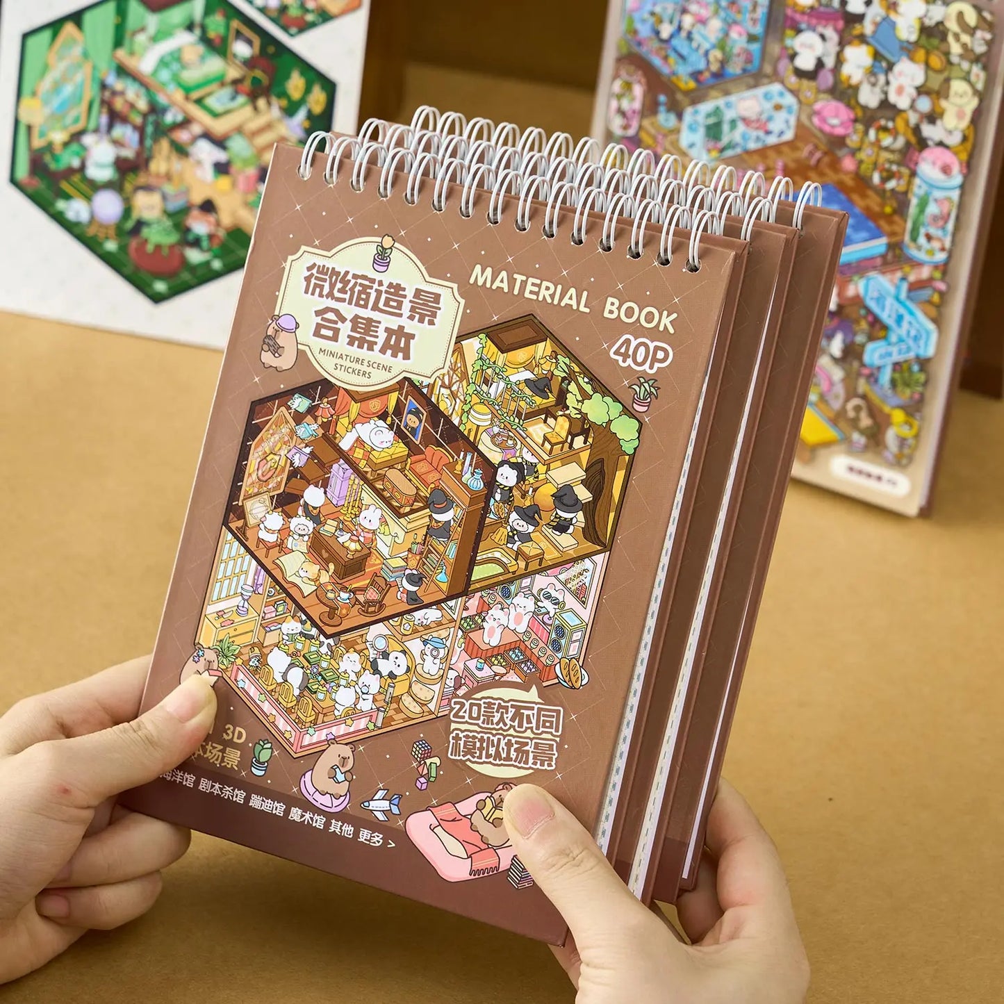 3D Landscape Sticker Book