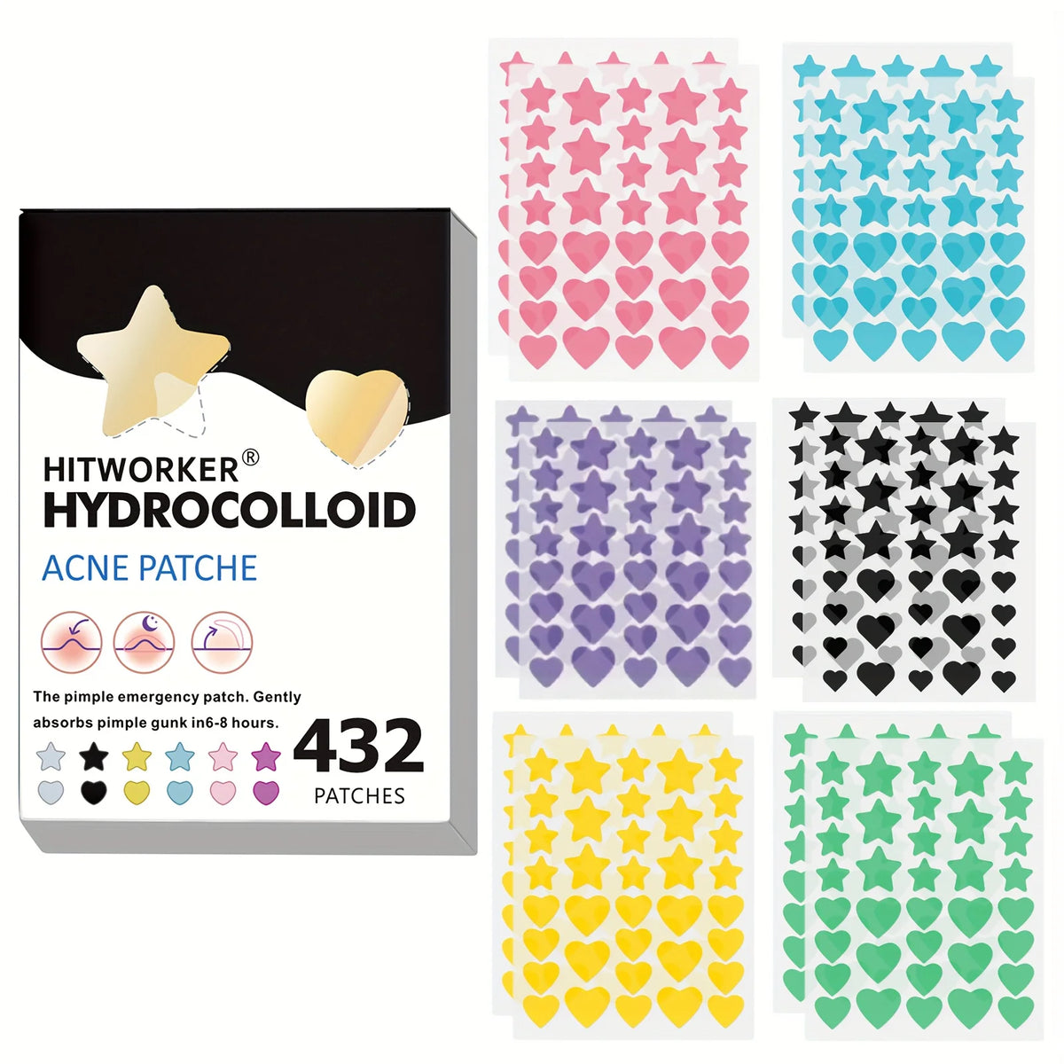 Star Pimple Cover Patches