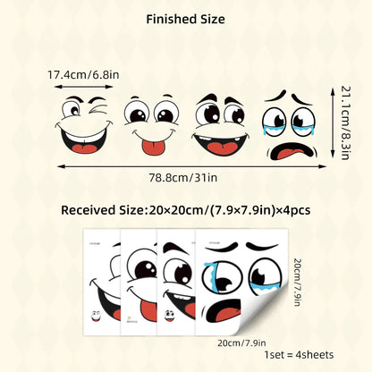 Cute Face Deco Stickers