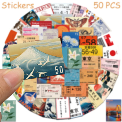 Japan Travel Deco Stickers