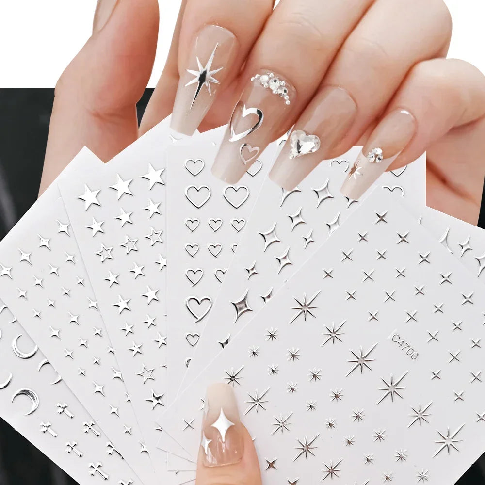 Metallic Nail Art Stickers