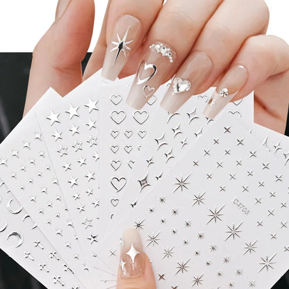 Metallic Nail Art Stickers