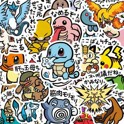Anime Character Sticker Set
