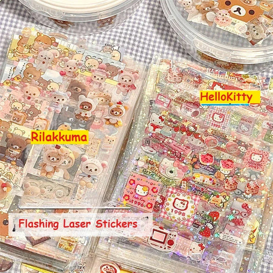 Cute Character Die-Cut Stickers