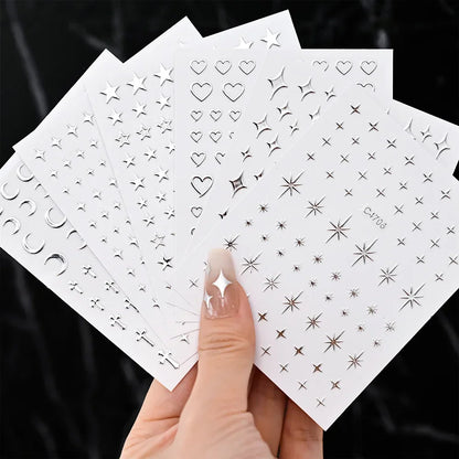 Metallic Nail Art Stickers
