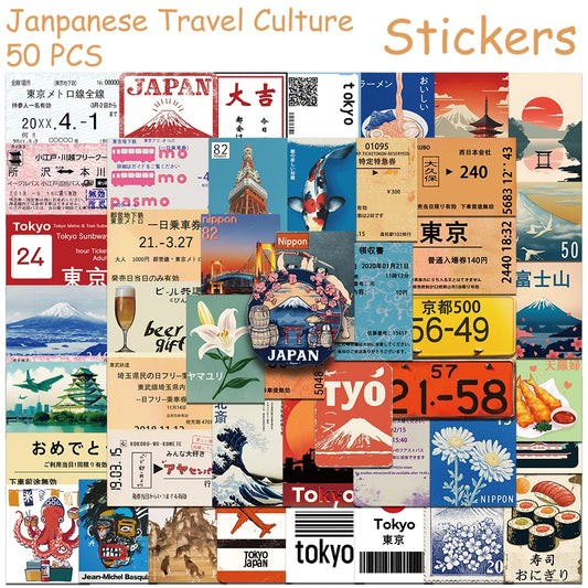 Japan Travel Deco Stickers