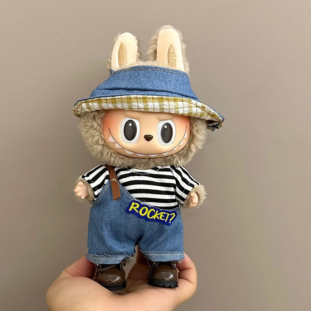 Plush Doll Multiple Styles Clothing Set For Labubu Outfit Accessories Trendy Clothing Girl Gift