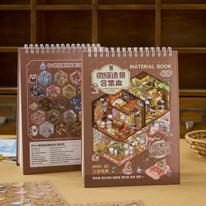3D Landscape Sticker Book