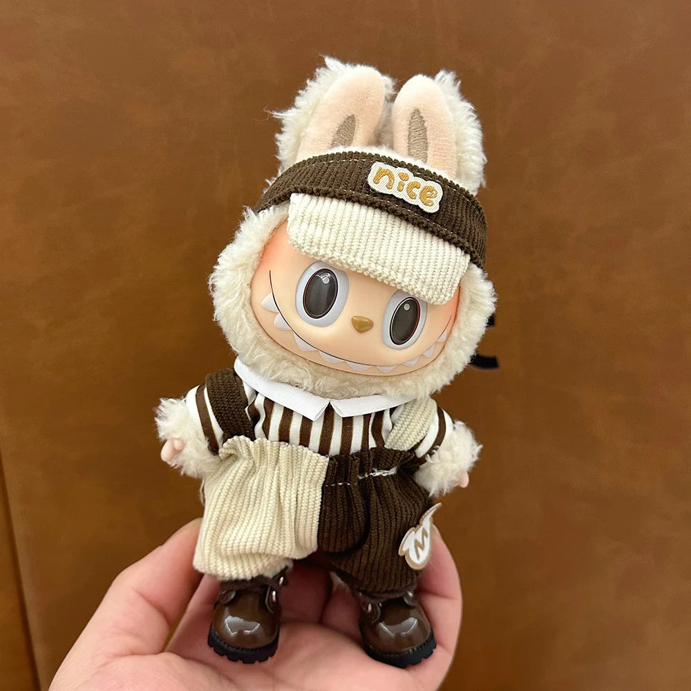 Plush Doll Multiple Styles Clothing Set For Labubu Outfit Accessories Trendy Clothing Girl Gift