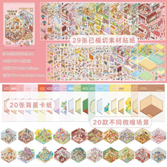 3D Landscape Sticker Book
