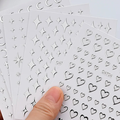 Metallic Nail Art Stickers