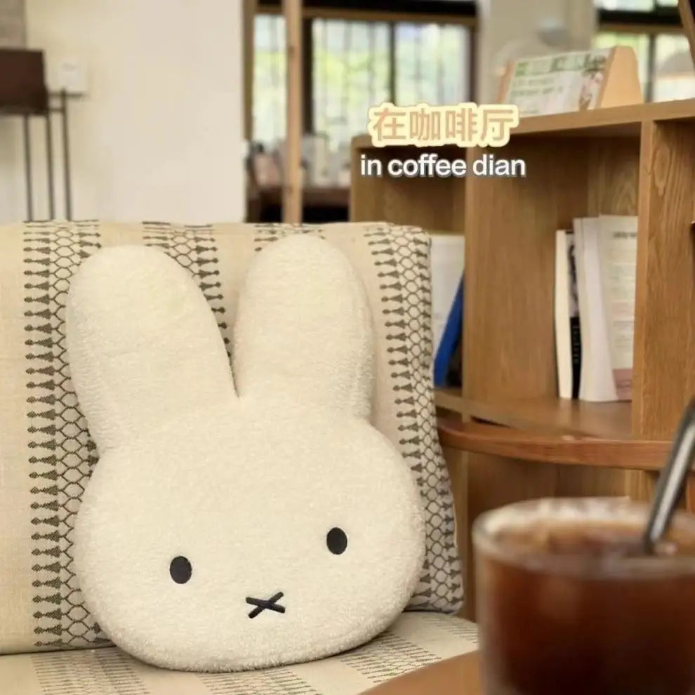 Miffy Black eyes Cute Doll Plush Toy Kawaii Bed Pillow soft comfortable Sofa Cushion Pillow Gift toys for Girl and Boy