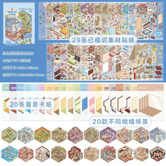 3D Landscape Sticker Book
