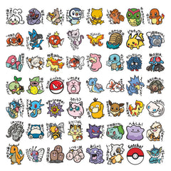 Anime Character Sticker Set