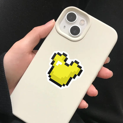 70/140PCS Creative Pixel Game Stickers Decorative Phone Cases, Laptops, Cups, Skateboards DIY Waterproof Stickers