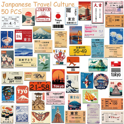 Japan Travel Deco Stickers