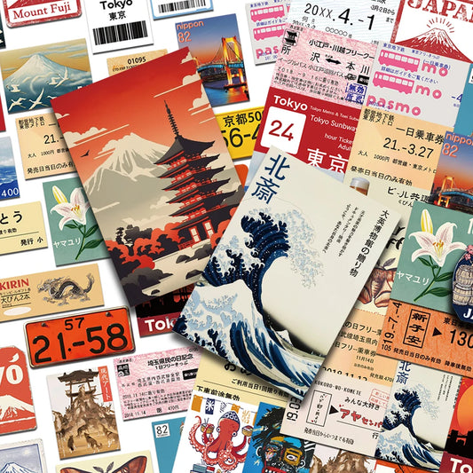 Japan Travel Deco Stickers
