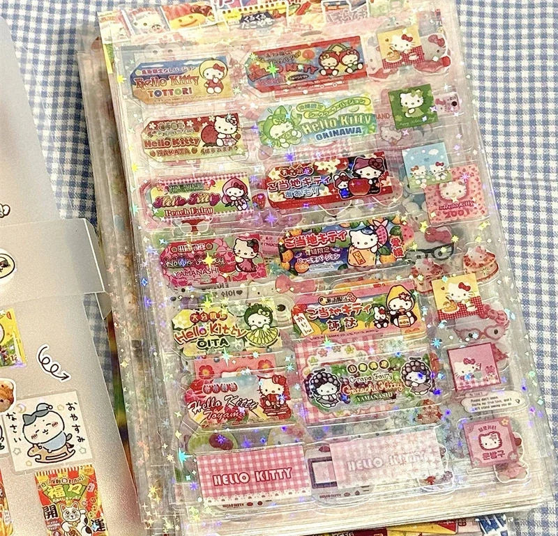 Cute Character Die-Cut Stickers
